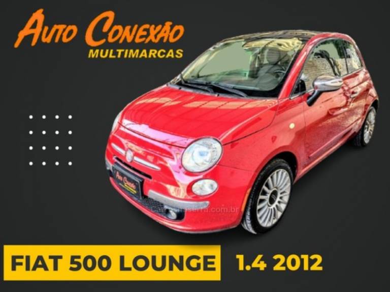 FIAT - 500 - 2011/2012 - Vermelha - Sob Consulta